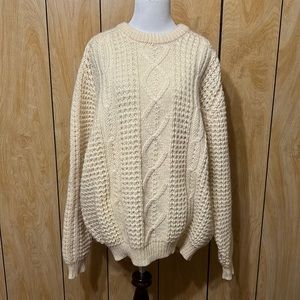 ❗️SOLD❗️ Handcrafted Irish Fisherman Sweater